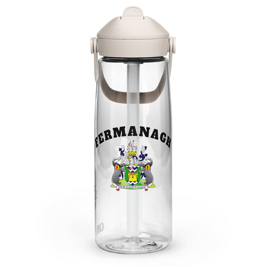 County Fermanagh–Inspired Flip Straw Water Bottle | Irish Heritage – 739ml (25oz)-The Hurlers Bag