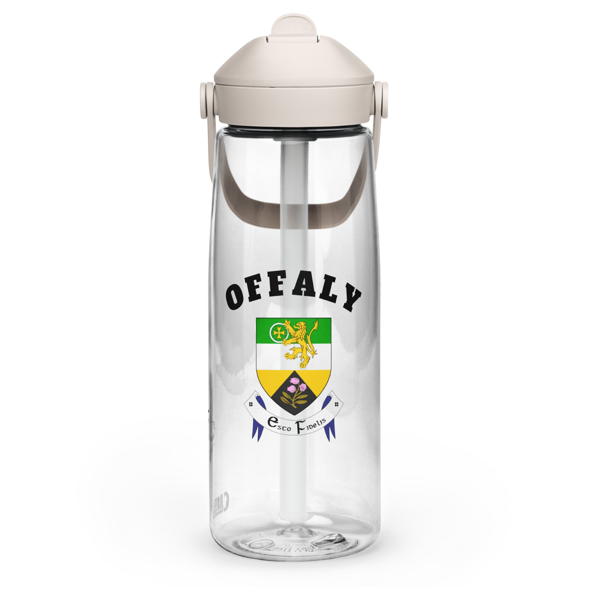 County Offaly–Inspired Flip Straw Water Bottle | Irish Heritage – 739ml (25oz)-The Hurlers Bag