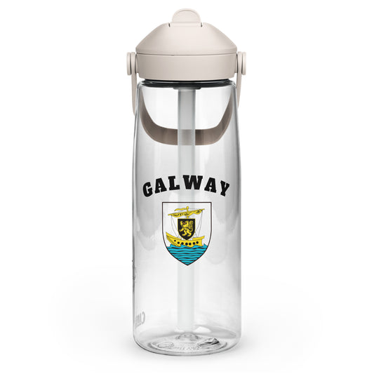 County Galway–Inspired Flip Straw Water Bottle | Irish Heritage – 739ml (25oz)-The Hurlers Bag