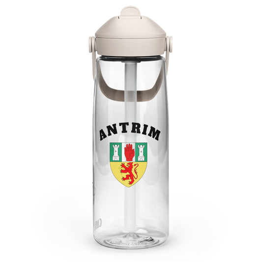 County Antrim–Inspired Flip Straw Water Bottle | Irish Heritage – 739ml (25oz)-The Hurlers Bag