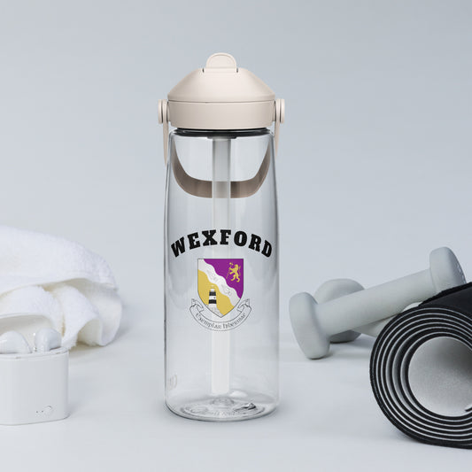 County Wexford–Inspired Flip Straw Water Bottle | Irish Heritage – 739ml-The Hurlers Bag