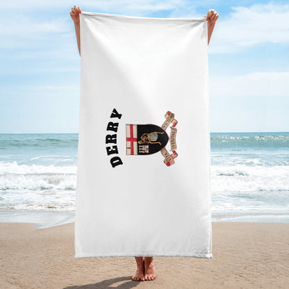 Derry County-Inspired Towel – The Maiden County – Crest & Colours-The Hurlers Bag