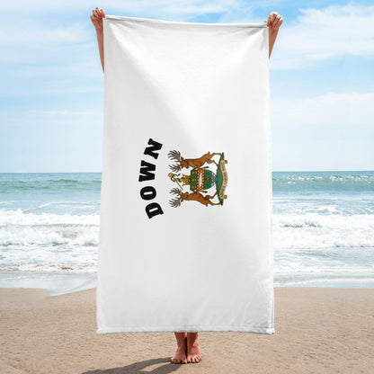 Down County-Inspired Towel – The Ardsmen – Bold Colours of Mourne-The Hurlers Bag