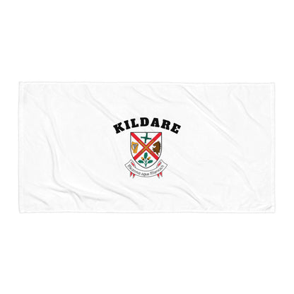 Kildare County-Inspired Towel – The Lilywhites – County Crest & Colours-The Hurlers Bag